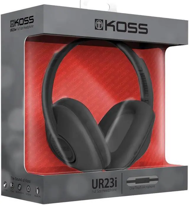 Alt view image 9 of 19 - KOSS Black 189270 Binaural Full Size with Mic