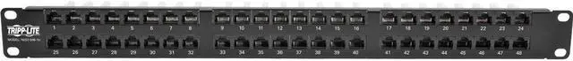 Alt view image 7 of 14 - TRIPP LITE N052-048-1U 48-Port 1U Rack-Mount High-Density UTP 110-Type Patch Panel, RJ45 Ethernet, 568B, Cat5/5e