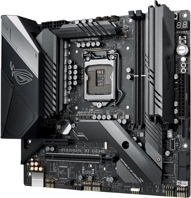 Alt view image 6 of 9 - ASUS ROG MAXIMUS XI GENE LGA 1151 (300 Series) Intel Z390 Micro ATX Intel Motherboard