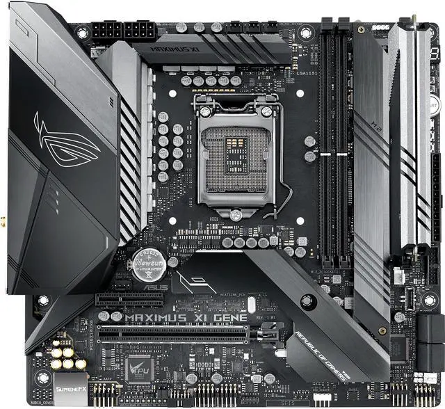 Alt view image 3 of 9 - ASUS ROG MAXIMUS XI GENE LGA 1151 (300 Series) Intel Z390 Micro ATX Intel Motherboard