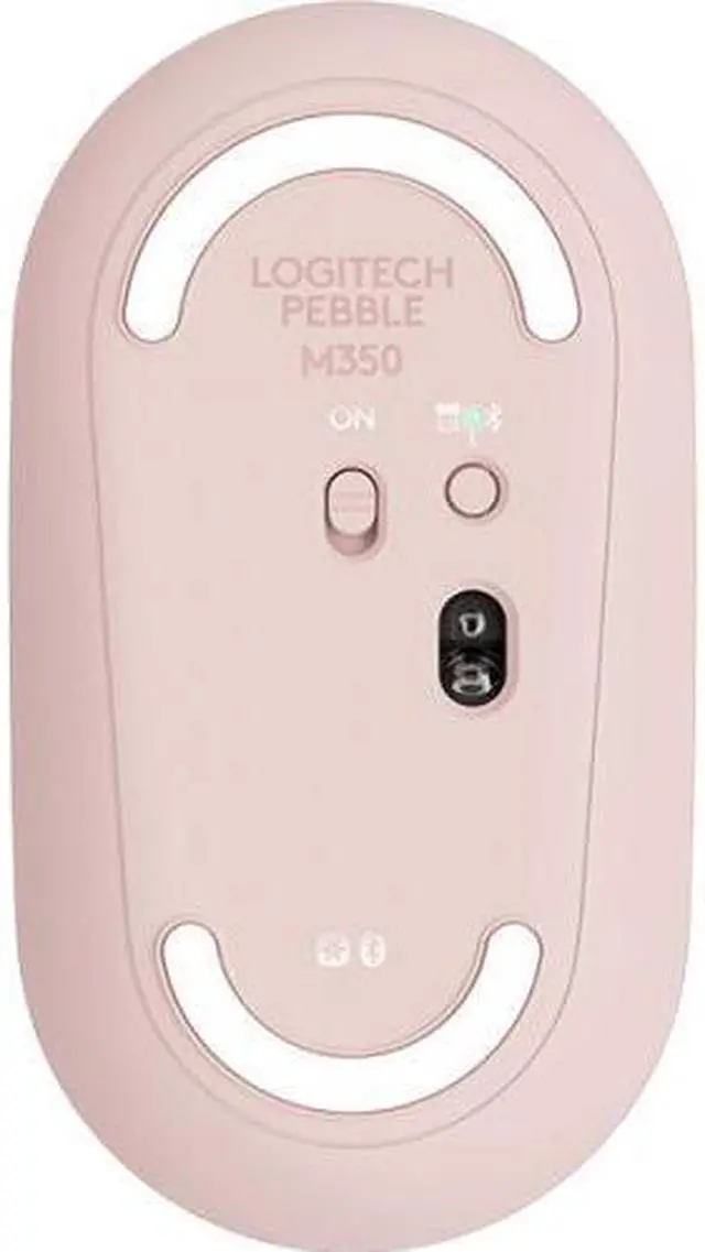 Alt view image 7 of 20 - Logitech Pebble M350 910-005769 Rose Pink 3 Buttons 1 x Wheel Dual (RF / Bluetooth Wireless) Optical Mouse