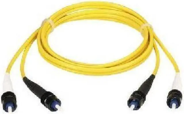 Main image of BLACK BOX EFN310-003M-LCLC OS2 9/125 SINGLEMODE FIBER OPTIC PATCH CABLE - OFNR PVC, LC TO LC, YELLOW, 3-M (