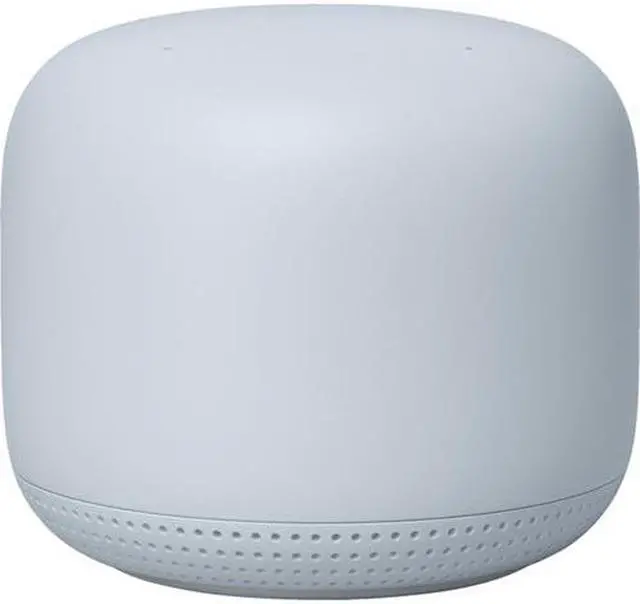 Main image of Google Nest Wifi Point with Google Assistant 1-Pack Mist - 1600 square feet coverage - 768 MB RAM & 512 MB Flash - Capacitive touch controls - Bluetooth? 5.0 - Compatible with previous generation