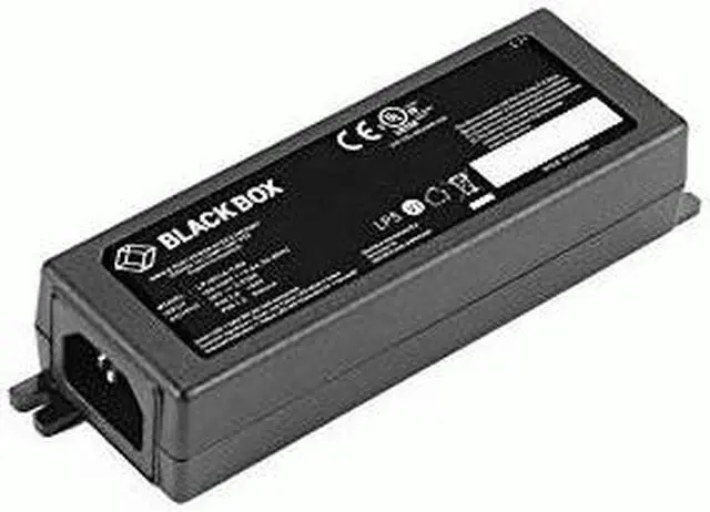 Alt view image 2 of 9 - BLACK BOX LPJ001A-T-R2 GIGABIT ETHERNET INJECTOR POE+ - 10/100/1000BASE-T RJ-45, 802.3AT, 1-PORT, 45 DA