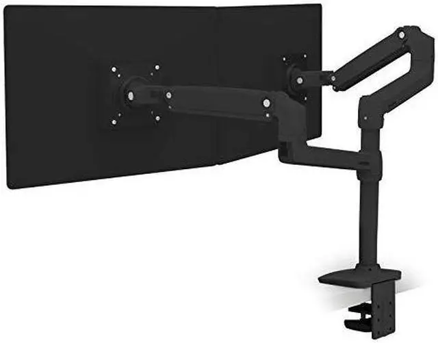 Alt view image 2 of 6 - Ergotron LX Dual 45-492-224 LCD Up to 24" Screen Adjustable Desk Mounting Kit
