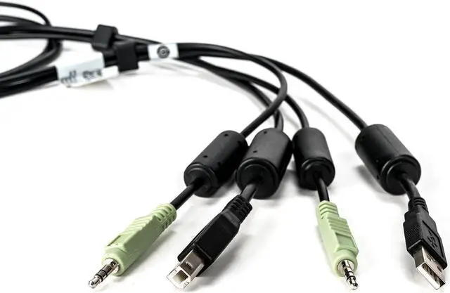 Alt view image 3 of 6 - Avocent 6 ft. 4-port desktop USB keyboard, mouse & HDMI video cable with audio - Use with SV220H-001 or SV24 CBL0130