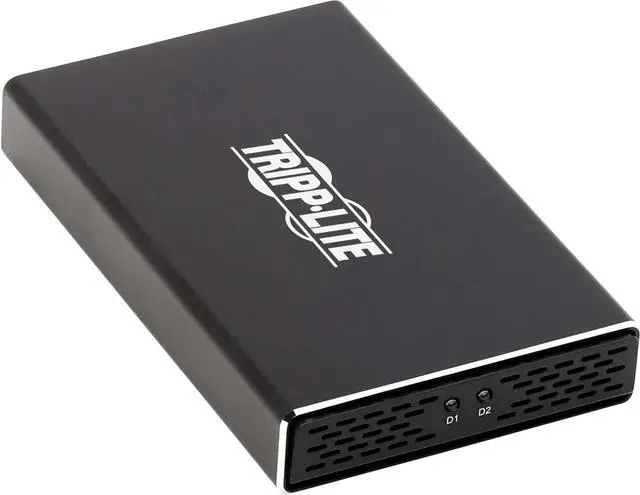 Alt view image 5 of 19 - Tripp Lite USB-C to Dual M.2 SATA SSD/HDD Enclosure Adapter - USB 3.1 Gen 2 (10 Gbps), Thunderbolt 3, UASP, RAID (U457-2M2-SATAG2)
