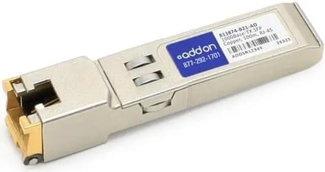 Alt view image 3 of 6 - HP 813874-B21 COMP TAA SFP+ RJ-45 XCVR