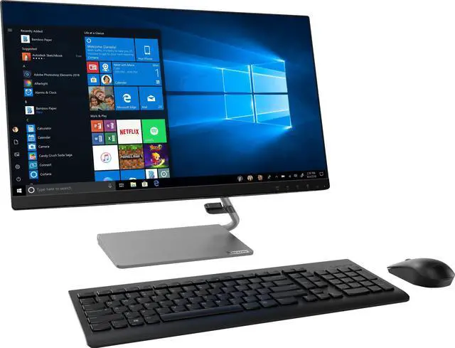 Alt view image 8 of 17 - Lenovo Q24i-10 24" (Actual size 23.8") Full HD 1920 x 1080 HDMI VGA AMD FreeSync Built-in Speakers NearEdgeless Bezel LED Backlit IPS Monitor