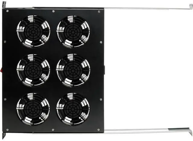 Alt view image 4 of 17 - Tripp Lite Fan Tray for 19in Racks - 6 120V High-Performance Fans - 576 CFM - C14 Inlet - 1URM SRFANTRAY6
