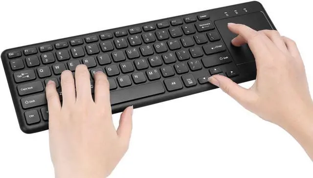Alt view image 4 of 14 - ADESSO WKB-4050UB ADESSO 2.4GHZ WIRELESS KEYBOARD, WITH SCISSOR SWITCH KEYS, LARGE BUILT-IN MULTI-