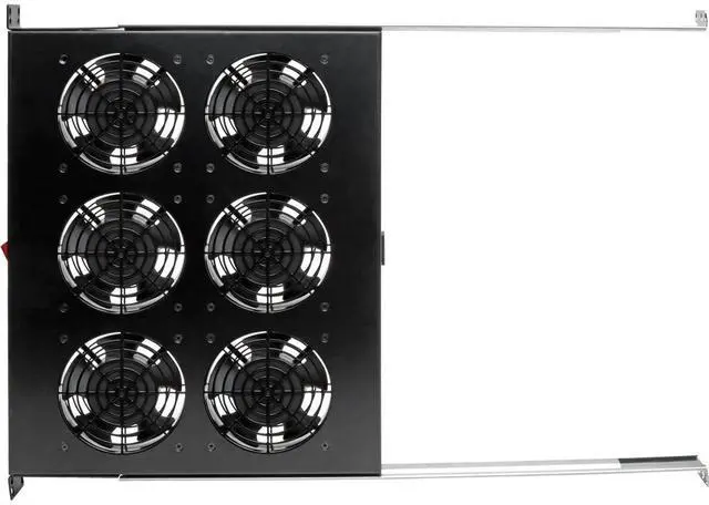 Alt view image 2 of 17 - Tripp Lite Fan Tray for 19in Racks - 6 120V High-Performance Fans - 576 CFM - C14 Inlet - 1URM SRFANTRAY6