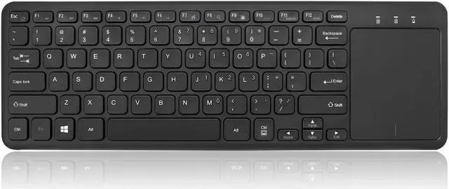 Alt view image 2 of 14 - ADESSO WKB-4050UB ADESSO 2.4GHZ WIRELESS KEYBOARD, WITH SCISSOR SWITCH KEYS, LARGE BUILT-IN MULTI-
