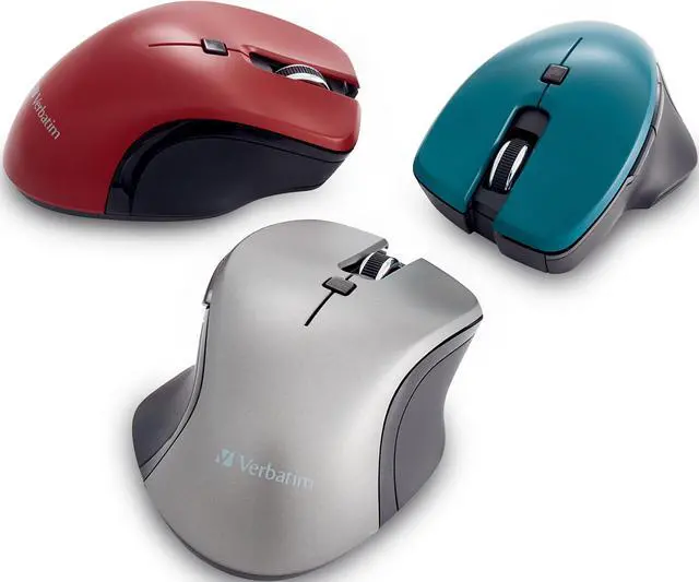 Alt view image 2 of 20 - Verbatim USB-C Wireless Blue LED Mouse Graphite 70245