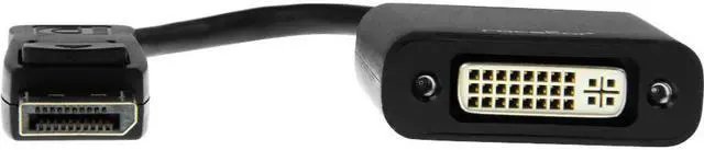 Alt view image 9 of 12 - Rocstor Y00DVI-BK DisplayPort to DVI Adapter