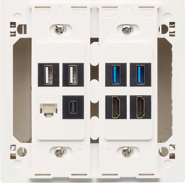 Main image of Tripp Lite Double-Gang Surface-Mount Back Box White TAA N080SMB2WH