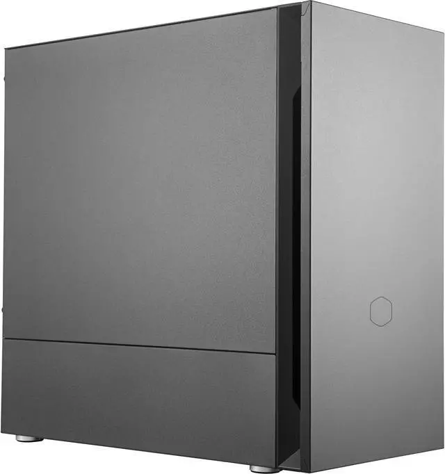 Alt view image 4 of 20 - cooler master silencio s400 matx tower w/sounddampening material, sounddampened steel side panel, reversible front panel, sd card reader, and 2x 120mm pwm silencio fp fans
