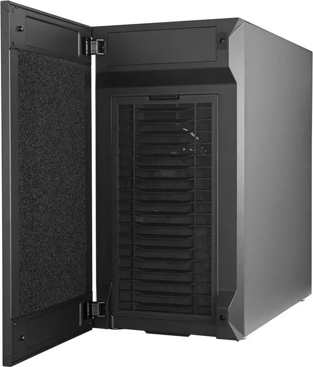Alt view image 5 of 20 - cooler master silencio s400 matx tower w/sounddampening material, sounddampened steel side panel, reversible front panel, sd card reader, and 2x 120mm pwm silencio fp fans