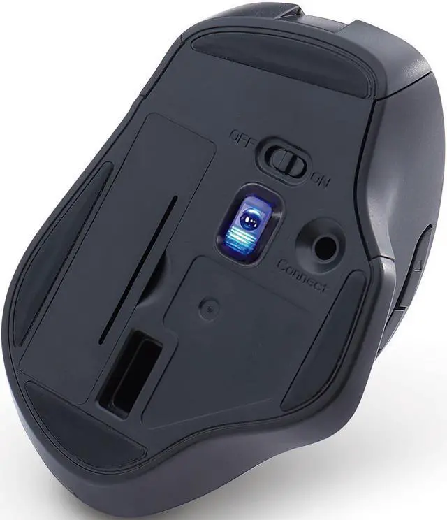 Alt view image 6 of 20 - Verbatim Silent Ergonomic Wireless Blue Led Mouse - Graphite