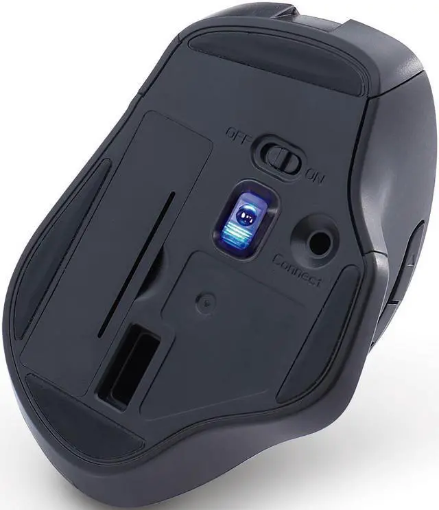 Alt view image 6 of 20 - Verbatim Silent Ergonomic Wireless Blue LED Mouse Dark Teal 70244