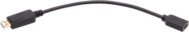 Alt view image 3 of 20 - Tripp Lite 1ft P136-001 DisplayPort To HDMI Video Adapter Converter Black