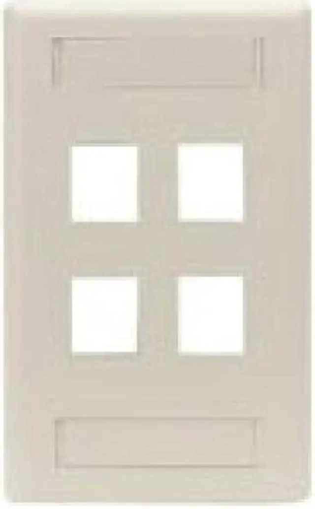 Main image of Black Box GigaStation2 4 Socket Network Faceplate WPT476