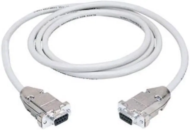 Main image of Black Box Serial Null-Modem Cable - DB-9 Female Serial - DB-9 Female Serial - 15ft - Gray