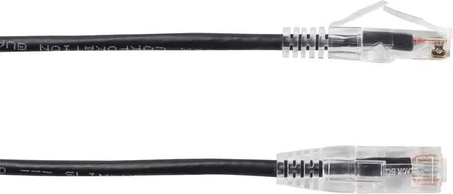 Alt view image 2 of 9 - BLACK BOX C6APC28-BK-12 CAT6A 500-MHZ STRANDED ETHERNET PATCH CABLE - UNSHIELDED (UTP), CM PVC, SNAGLESS