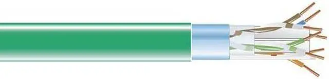Main image of CAT6 400-MHz Shielded Solid Bulk Cable F/UTP PVC 1000-ft. 304.8-m Green