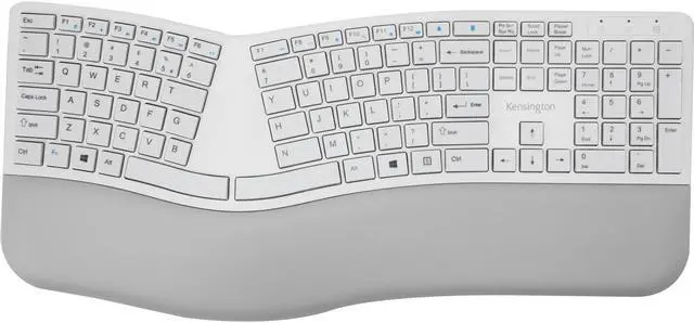 Alt view image 6 of 20 - Kensington Pro Fit K75402US Gray 2.4 GHz and Bluetooth Ergonomic Keyboard