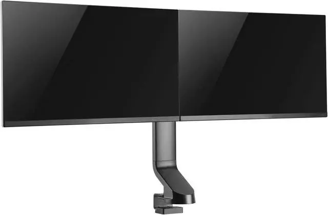 Alt view image 4 of 20 - Tripp Lite Dual-Display Monitor Arm w/ Desk Clamp Height Adjustable 17-27in
