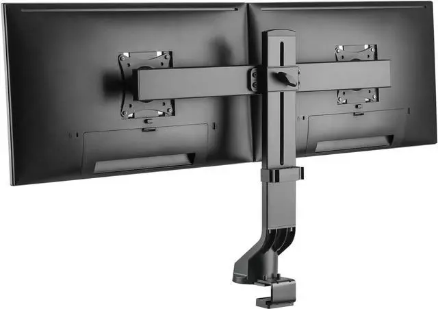 Alt view image 2 of 20 - Tripp Lite Dual-Display Monitor Arm w/ Desk Clamp Height Adjustable 17-27in