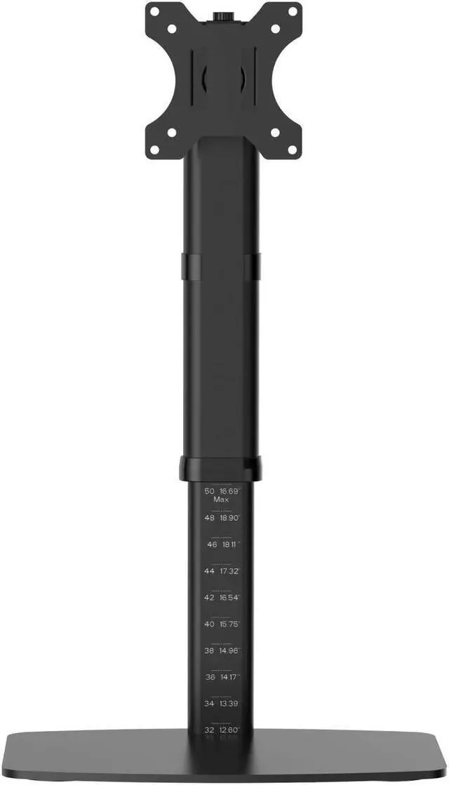 Alt view image 2 of 20 - Tripp Lite Single-Display Monitor Stand - Height Adjustable, 17" to 27" Monitors - Up to 27" Screen Support - 13.23 lb Load Capacity - 21.3" Height x 12.6" Width x 7.9" D