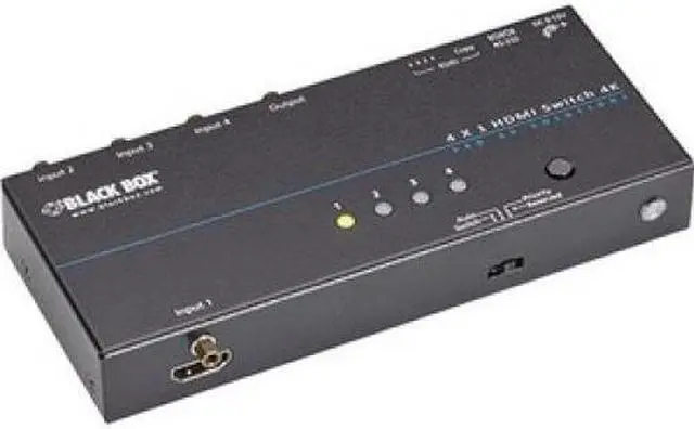 Alt view image 5 of 16 - Black Box Network Services VSW-HDMI2X1-4K 4k Hdmi Switch 2 1