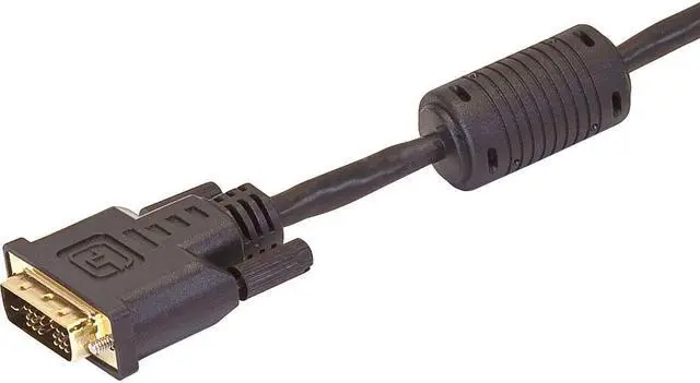 Alt view image 3 of 15 - Monoprice HDMI to DVI Adapter Cable - 15 Feet - Black | Standard, Ferrite Cores, 28AWG, Compatible with AVCHD / PlayStation 3 and More