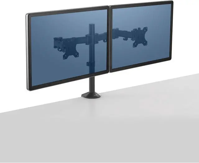 Alt view image 4 of 13 - FELLOWES 8502601 Reflex Dual Monitor Arm