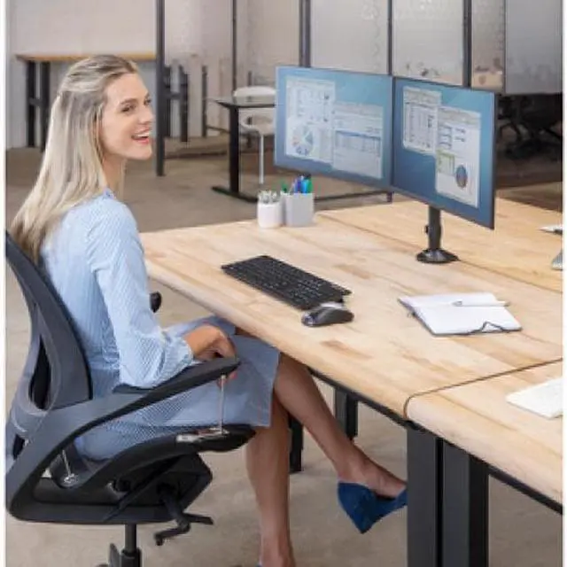 Alt view image 5 of 13 - FELLOWES 8502601 Reflex Dual Monitor Arm