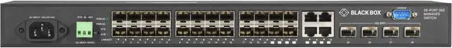 Main image of Black Box Gigabit Managed Ethernet SFP Fiber Switch - 28-Port