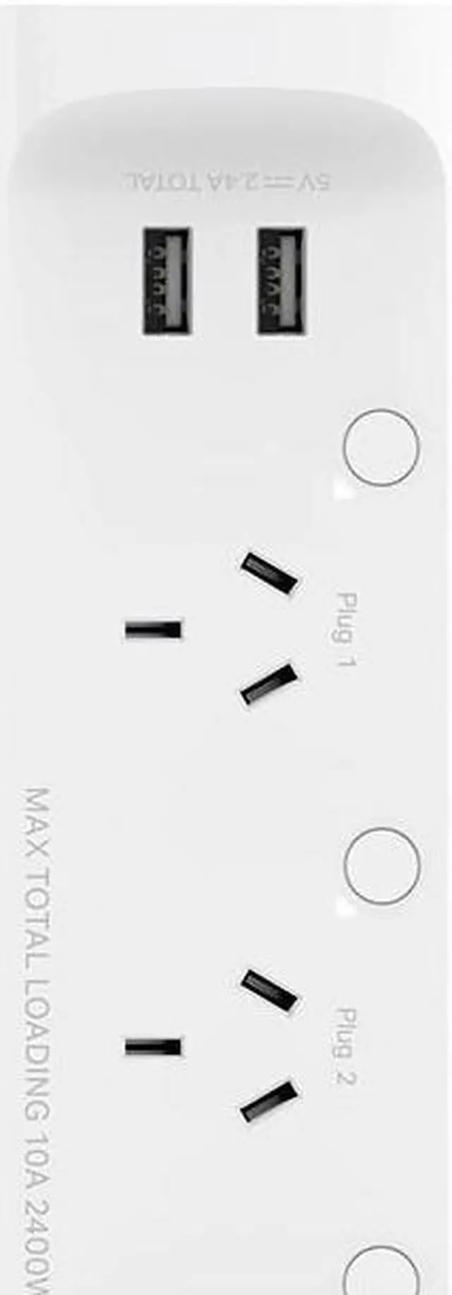 Alt view image 5 of 20 - Kasa Smart Plug Power Strip KP303, Surge Protector with 3 Individually Controlled Smart Outlets and 2 USB Ports, Works with Alexa & Google Home, No Hub Required , White