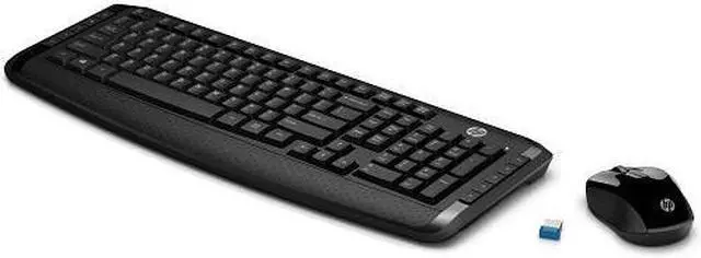 Alt view image 3 of 13 - HP Wireless Keyboard and Mouse 300