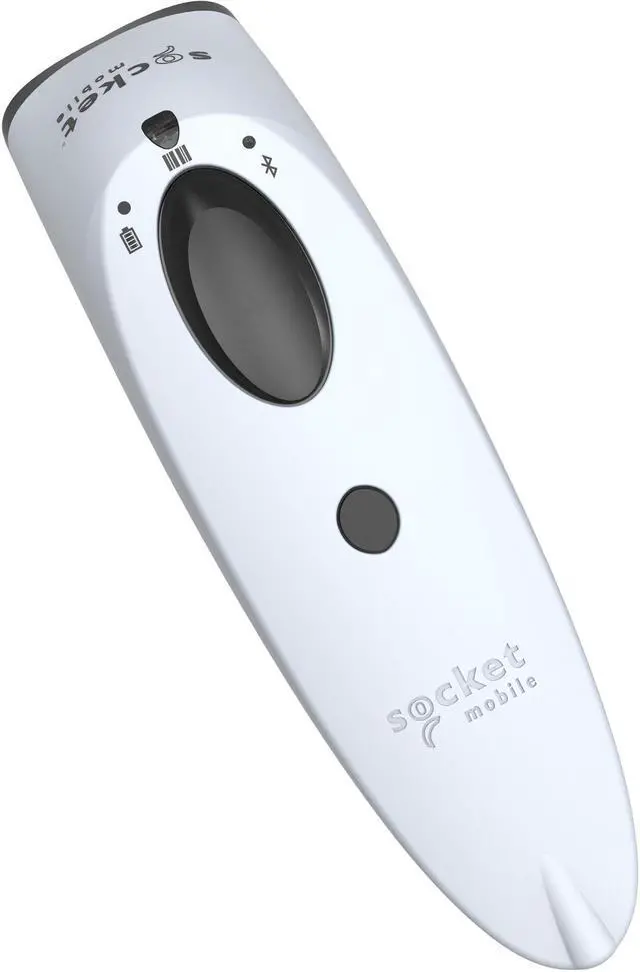 Alt view image 3 of 12 - Socket Mobile SocketScan S700 Handheld Barcode Scanner - Wireless Connectivity - 20" Scan Distance - 1D - Imager - Bluetooth - White