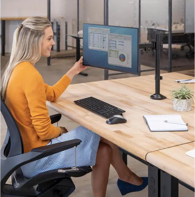 Alt view image 6 of 19 - Fellowes Reflex Single Monitor Arm 8502501