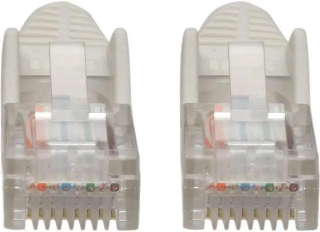 Alt view image 7 of 17 - Tripp Lite N001-015-WH Cat5E 350 Mhz Snagless Molded Utp Patch Cable (Rj45 M/M) , White, 15 Ft. - Patch Cable - Rj-45 (M) To Rj-45 (M) - 15 Ft - Utp - Cat 5E - Ieee 802.3Ab/Ieee 802.5 - Molded, Snagl