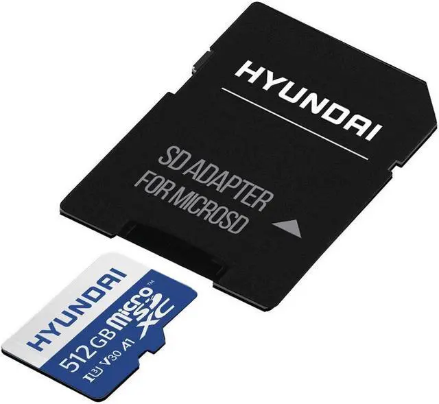 Alt view image 3 of 11 - Hyundai MicroSD 512GB U3 4K Retail w/Adapter