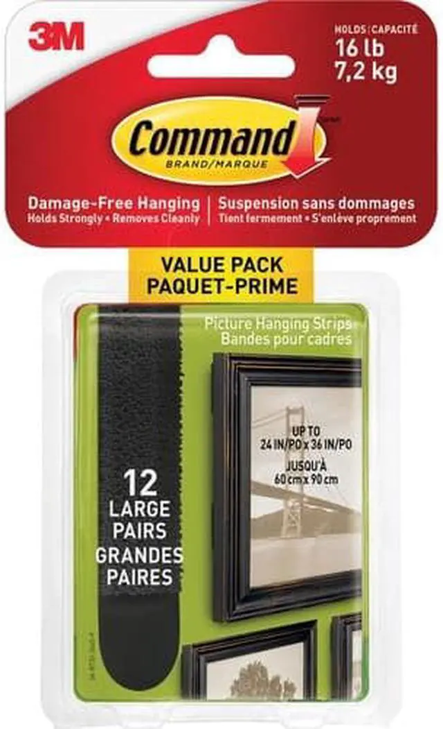 Alt view image 5 of 18 - Command 3/4 In. x 3-5/8 In. White Interlocking Picture Hanger (12 Count)