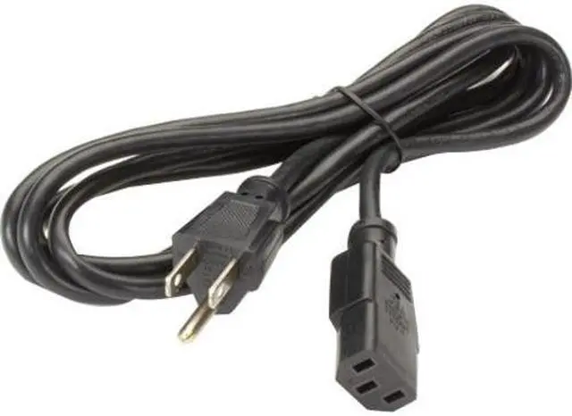 Alt view image 4 of 10 - Black Box PC/Monitor Power Cord NEMA 5-15P to IEC-60320-C13 6.5-ft. (2-m)