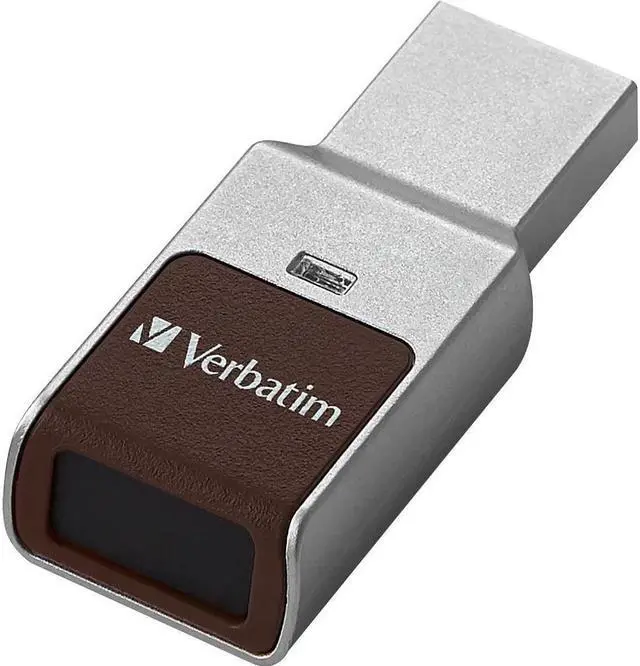 Alt view image 2 of 16 - VERBATIM CORPORATION 70369 128GB FINGERPRINT SECURE SILVER