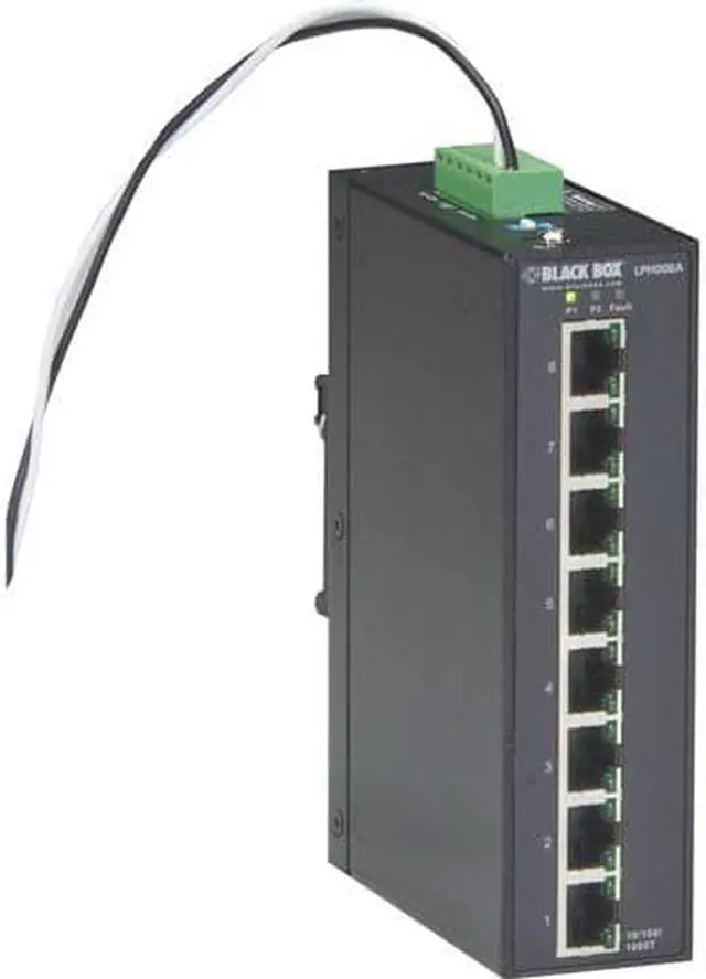 Alt view image 5 of 12 - Black Box Network Services LPH008A-R2 Hardened Gigabit Poe Plus Switch, 8-Port