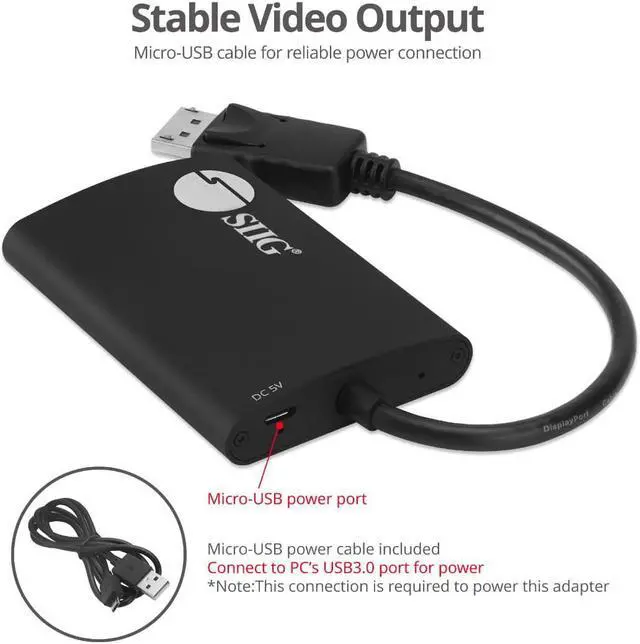 Alt view image 5 of 9 - Siig 1X2 Dp 1.2 To Hdmi Multi Monitor Splitter - 2 Port Mst Hub