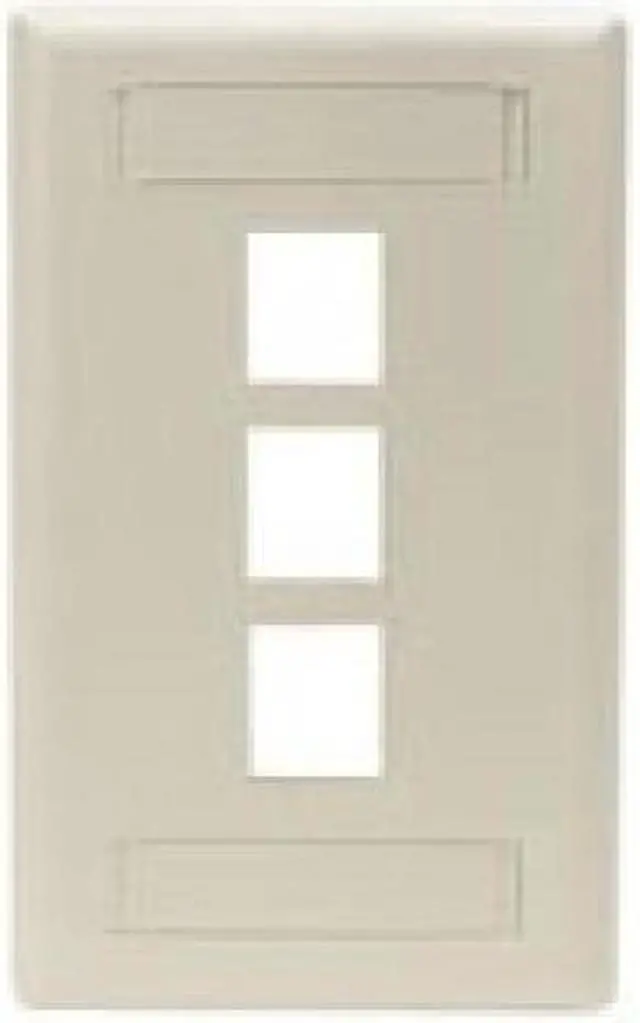 Main image of Black Box GigaStation2 3 Socket Network Faceplate